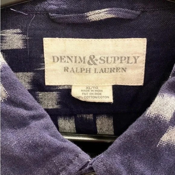 Denim & Supply Ralph Lauren Long Sleeve
Shirt-Size XL - Picture 2 of 3